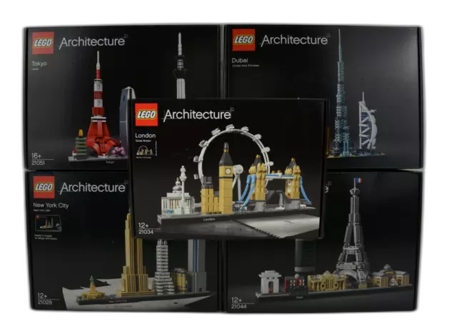 Lego Architecture Auswahl 21051 Tokio 21052 Dubai 21044 Paris 21028 21034 NEU