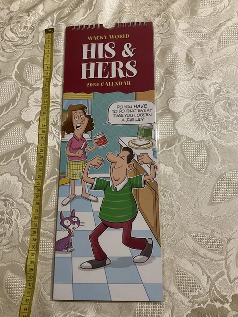WACKY WORLD HIS N Hers Calendar 2024 BRAND NEW STILL IN ORIGINAL ...