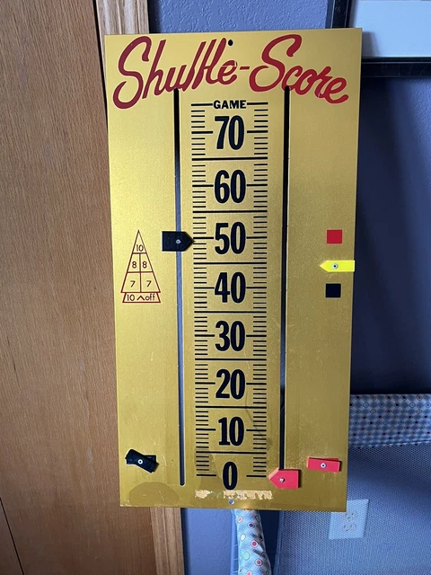 VINTAGE SHUFFLEBOARD SHUFFLE Score Metal Scoreboard $85.00 - PicClick