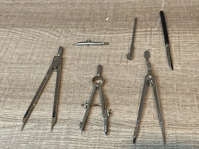 VINTAGE BROADHEAD GARRETT 4411 Compass Drafting Drawing Kit £16.98 ...
