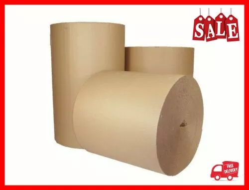 25m x 750MM 30'' CORRUGATED STRONG CARDBOARD PAPER ROLLS packaging parcel