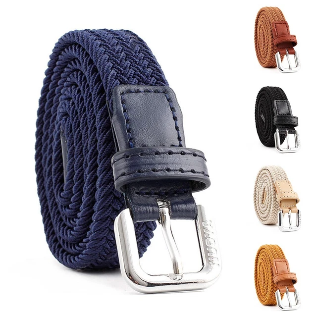 Versatile cintura ragazzo e ragazza con finiture in finta pelle e tessitura elastica