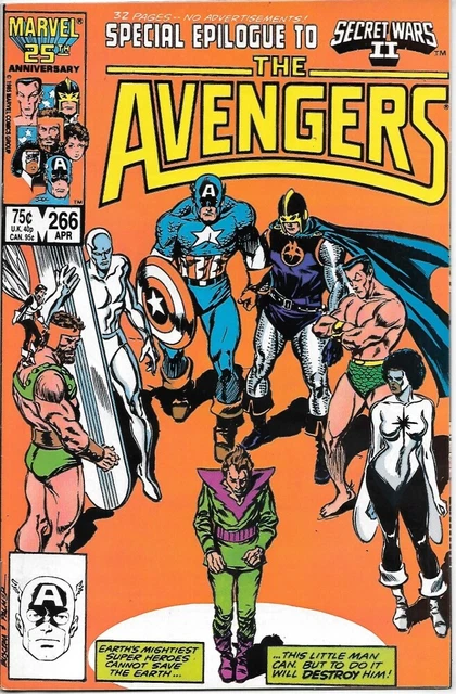 The Avengers Comic Book #266 Marvel Comics 1986 FINE+ NEW UNREAD