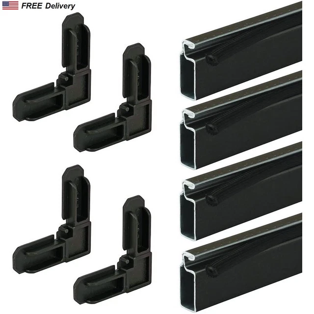 WINDOW SCREEN FRAME Kit 5/16x3/4x48 In Bronze Frame Plastic Corners