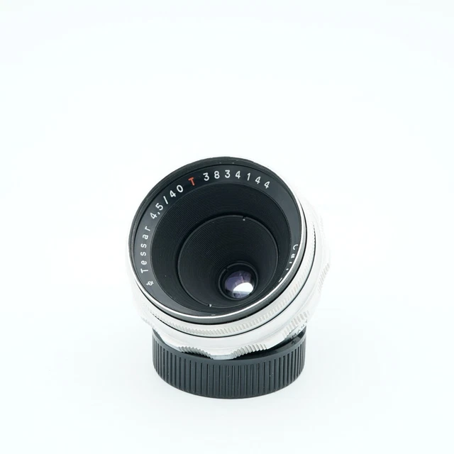 Carl Zeiss Jena Alu Tessar T 40mm f4,5 mit M42 Gewinde Normalobjektiv, 10 Blades