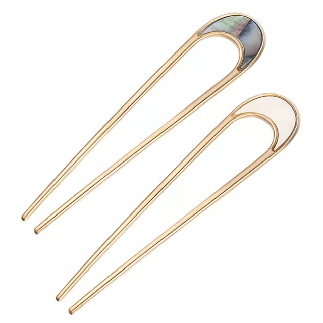 U Shaped Hair Stick Chopsticks Women Headgear Metal Japanese Pin French