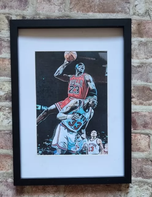 Michael Jordan Chicago Bulls Pop Art Tribute 23 basketball picture