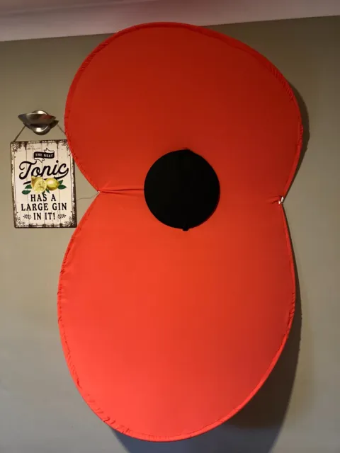 Giant Poppy for Supporting the Poppy Appeal in Community & Other Events