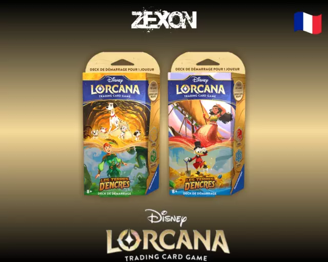 Disney Lorcana set3: Lot de 2 decks de démarrage