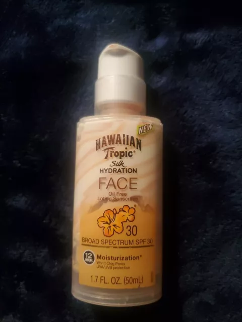 Hawaiian Tropic Silk Hydration Weightless Sunscreen Face Lotion, SPF 30, 1.7 oz