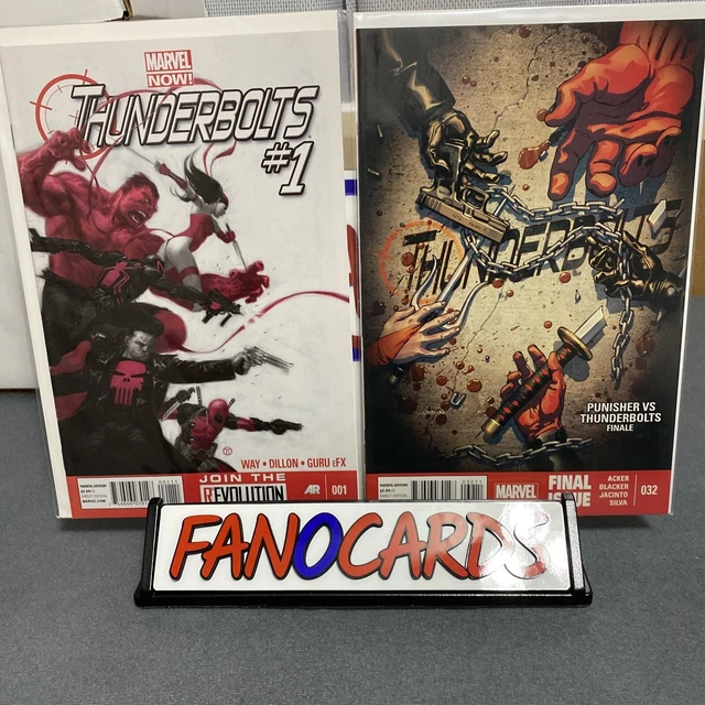 Thunderbolts 1-32 + Annual #1 COMPLETE SET! Way Deadpool Punisher Red Hulk 1989