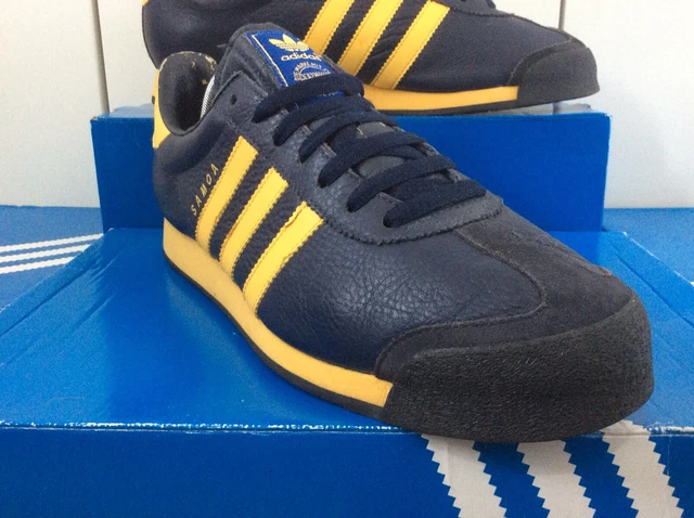 Adidas samoa blue and yellow uk cheap