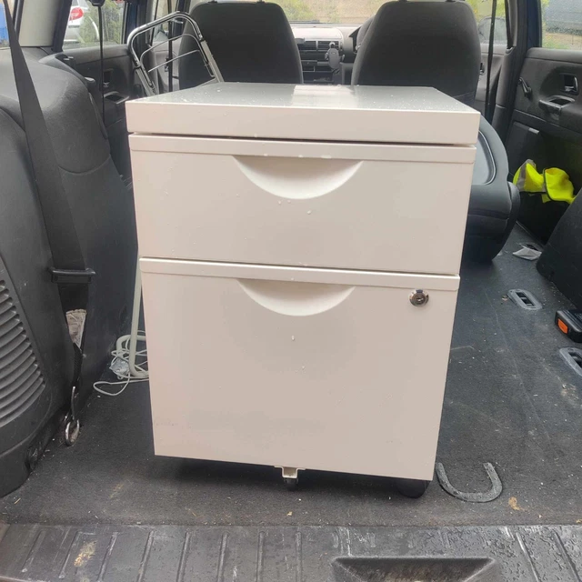IKEA FILING White metal good condition 2 draw clean £39.99