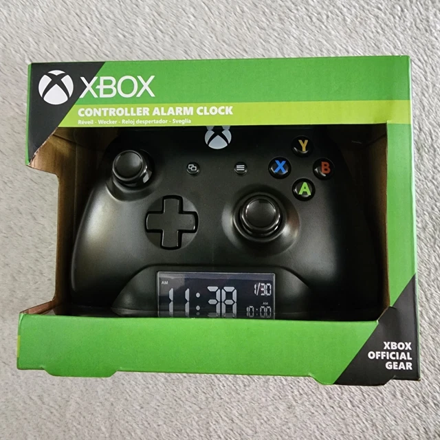 XBOX OFFICIAL GEAR Black Gaming Controller Alarm Clock. 20.00 PicClick
