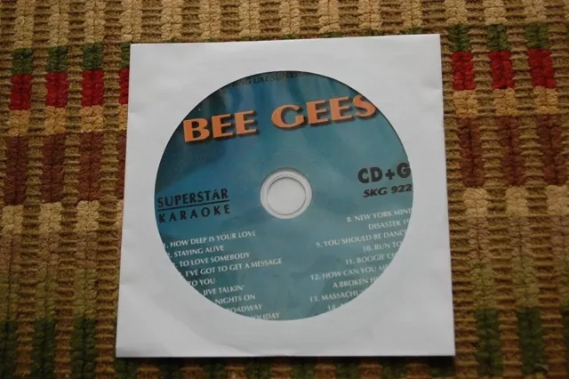 Best Of The Bee Gees Karaoke Cdg Ssku922 Staying Alive,Massachusetts Cd+G Music