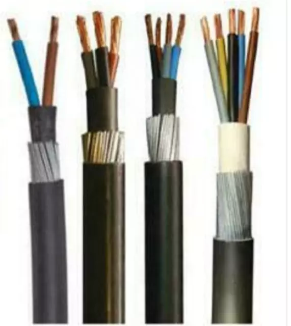 SWA Steel Wire Armoured 2 3 4 Core 1.5mm 2.5mm 4mm 6mm 10mm Outdoor Cable 6943X