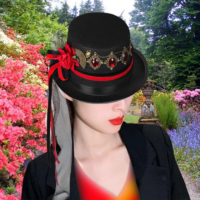 Witches Hat, Witch Hat 26.8x13.4" Gothic Witches With Gauze