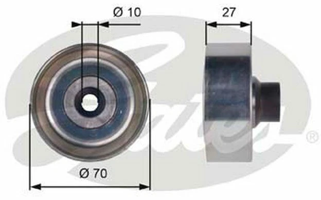 Galet enrouleur de courroie d'accessoire JP GROUP 1318303600 : Poulie