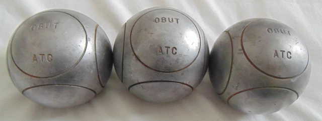 Triplette De Boules De Pétanque Obut ATC - Diamètre 75 Mm, Poids 710 G - K 89