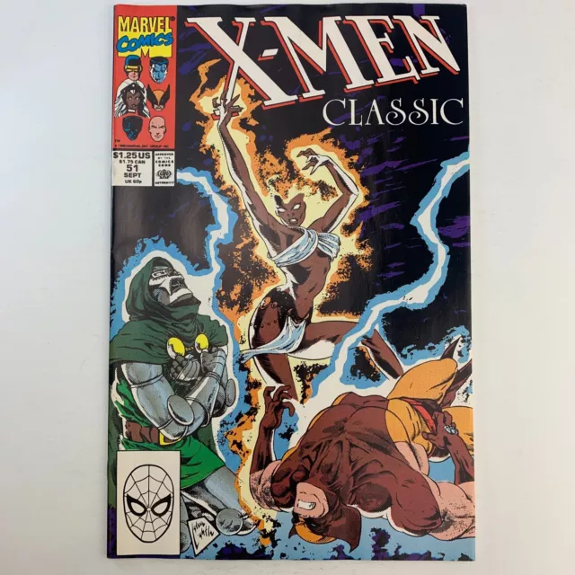 X-Men Classic Uncanny X-Men Rogue Storm Vol1 #51 Marvel Comics September 1990