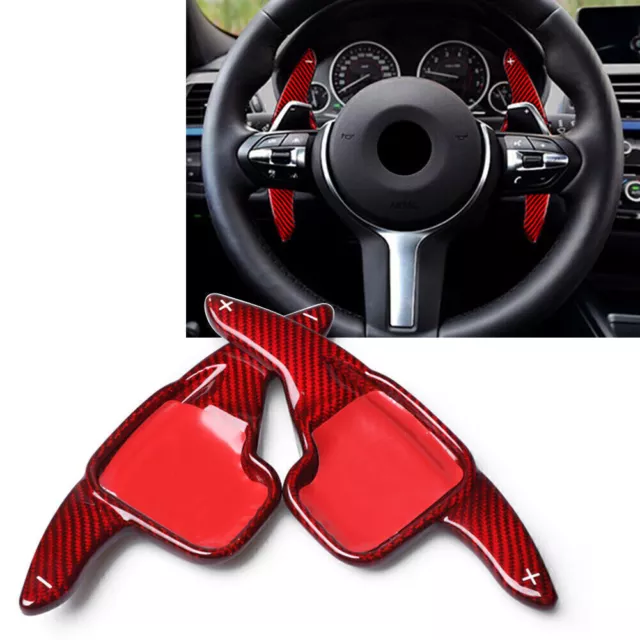 2xCarbon Fiber Steering Wheel Paddle Shift Extension Fit BMW F30 F31 F32 F10 F20