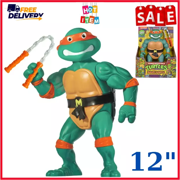 Teenage Mutant Ninja Turtles 12” Original Classic Michelangelo 1989 Giant Figure