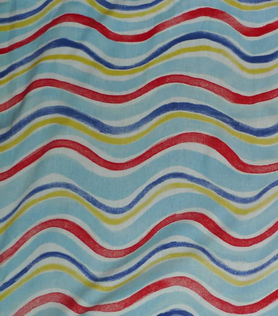 LEE JOFA/SEA CLOTH Ripple linen cotton blue red yellow white new 2+ yards new