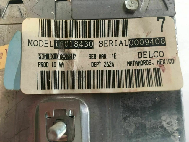 Chevy Indash Radio Dash Delco Chevrolet Gmc Camaro Trans Am 1970s 16018 -C61