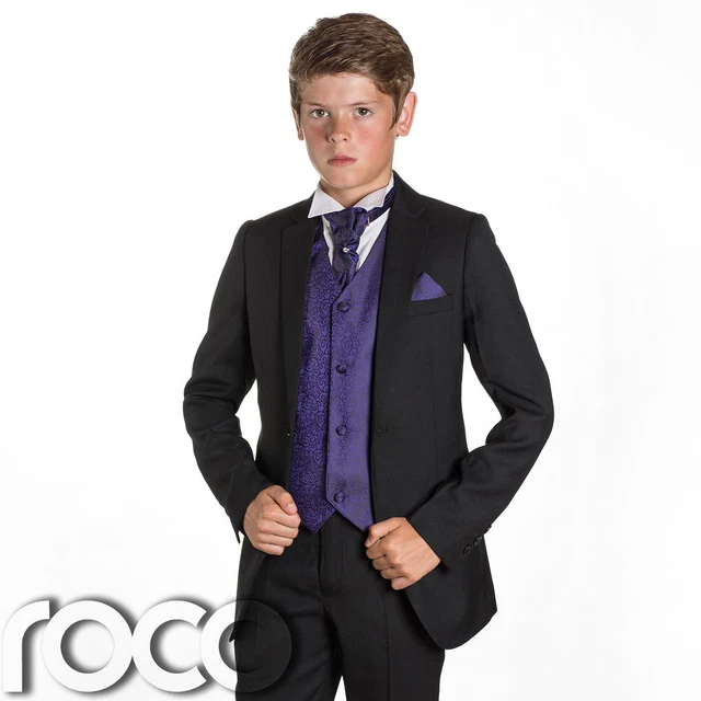 BOYS BLACK SUIT Page Boy Suits Prom Suits Boys Wedding Suit