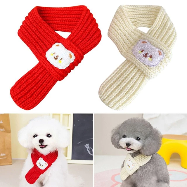 pañuelo cálido para el cuello accesorios perro bufanda cálida mascota baberos bufanda mascota bufanda