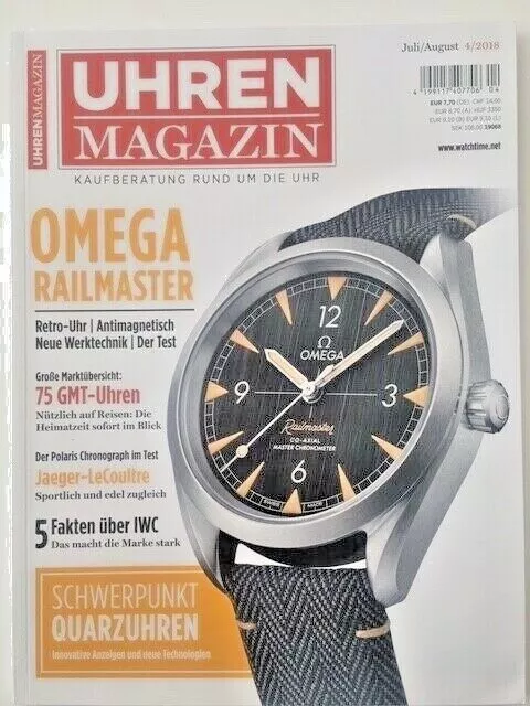 German watch magazin / Magazine allemand de montres UHREN MAGAZIN 4/2018 OMEGA