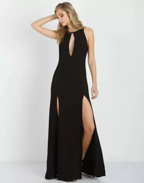 Stone Cold Fox Owen Gown Maxi Dress In Black Size 1 Small