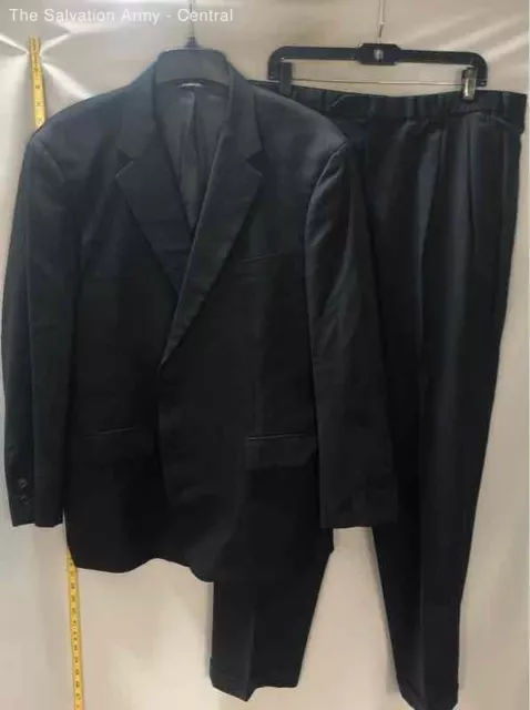 Brooks Brothers 1818 Madison Mens Black Two-Piece Suit Pants Set Size 46RX41W