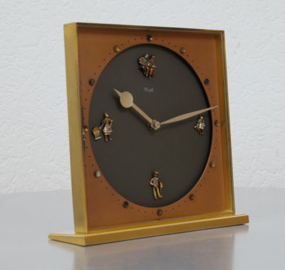RARE KIENZLE 8 jours en laiton design Coultre entraînées 15 Pierres 30er Ans 