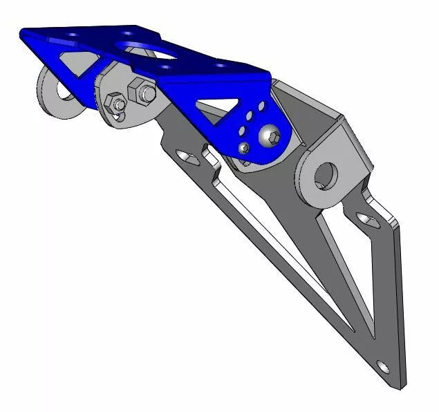 MDESIGN  UNIVERSAL Motorrad Kennzeichenhalter Kennzeichenträger ALU verstellbar