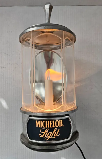 1970'S Vintage Michelob Light Beer Lighted Sign - Works Great Displays Great
