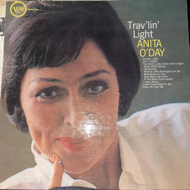 Anita O'Day LP Trav'lin' Light LP 1961 Verve STEREO (VG/VG) Anita O'Day LP Trav'lin' Light LP 1961 Verve STEREO (VG/VG)