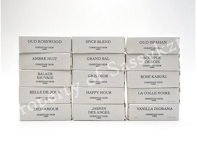 LA COLLECTION PRIVÉE CHRISTIAN DIOR sample spray vials 2ml use menu combine ship