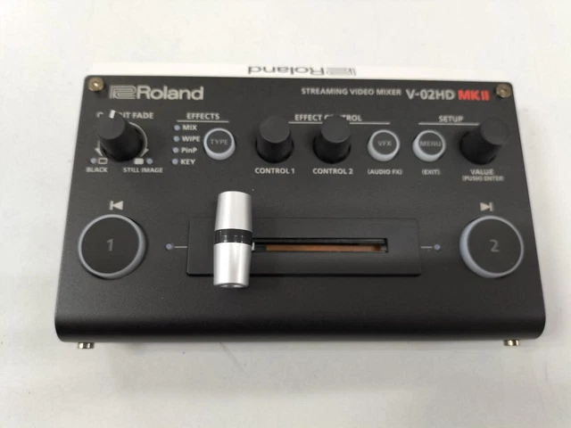 Roland V-02HD MK II Compact Streaming Video Mixer Excellent Condition From Japan