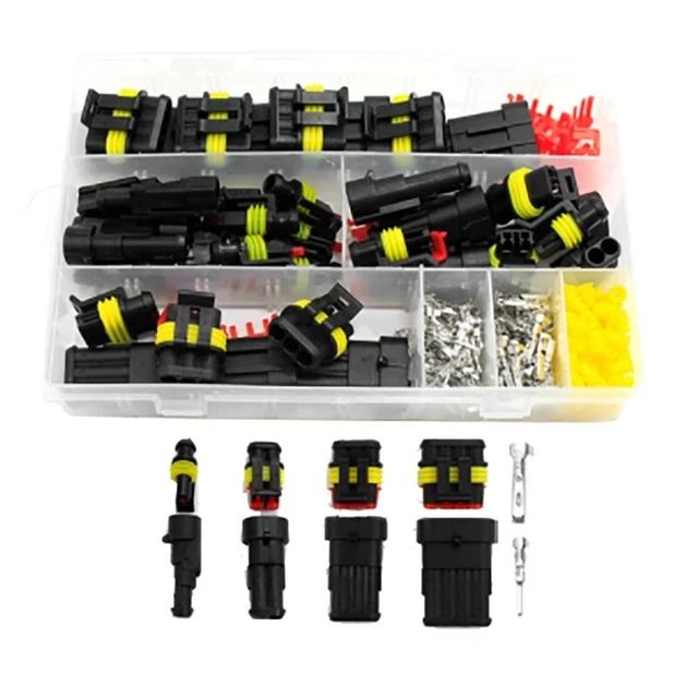 Adattatore e connettore per cavo a bassa corrente, 10 kit di connettori elettrici impermeabili per auto a 2 pin, spina impermeabile per auto | Leroy Merlin