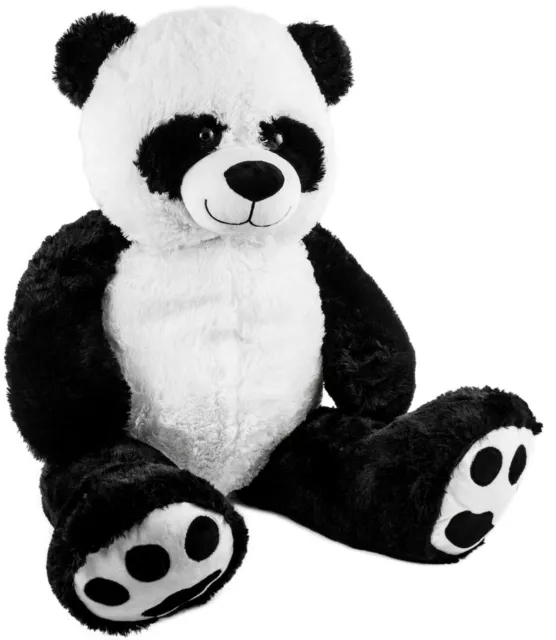 Plüschtier Panda 100cm groß Kuscheltier Pandabär Plüschpanda Kuschelbär Teddy