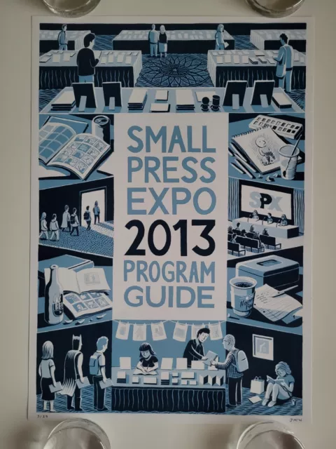 2013 JON MCNAUGHT SIGNED xx/25 SPX PRINT LIMITED ART SMALL PRESS EXPO COMIC BOOK