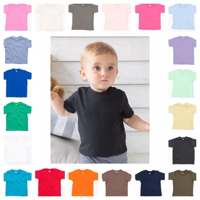 Babybugz Baby T-Shirt BZ02 Basic Druckknopf 21 Farben 0-24 Monate Junge Mädchen