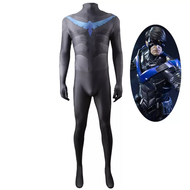 Batman Nightwing Costume Cosplay Bodysuit For Kids Adult Ver3