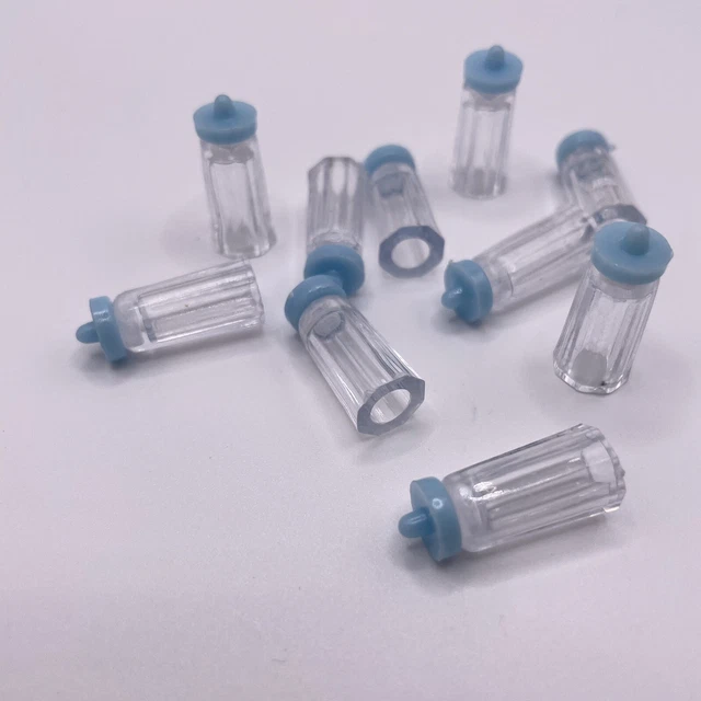 10 Piece BLUE BABY BOTTLE Charms Crafts Decoden Nails Art BABY SHOWER BOY