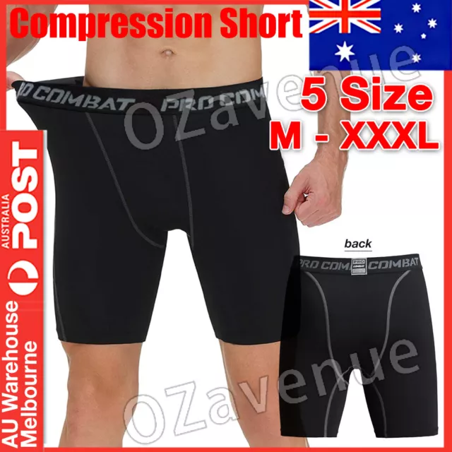 Men Sports Compression Shorts Pants Fitness Under Skin Base Layer Tights Pant OZ