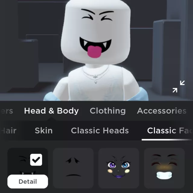 ROBLOX CLEAN LIMITED FACE | PLAYFUL VAMPIRE | [READ DESCRIPTION!] FAST  DELIVERY!