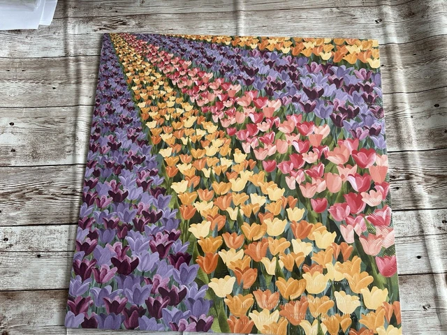 stampin up retired DSP FLOWERING FIELDS NO 2