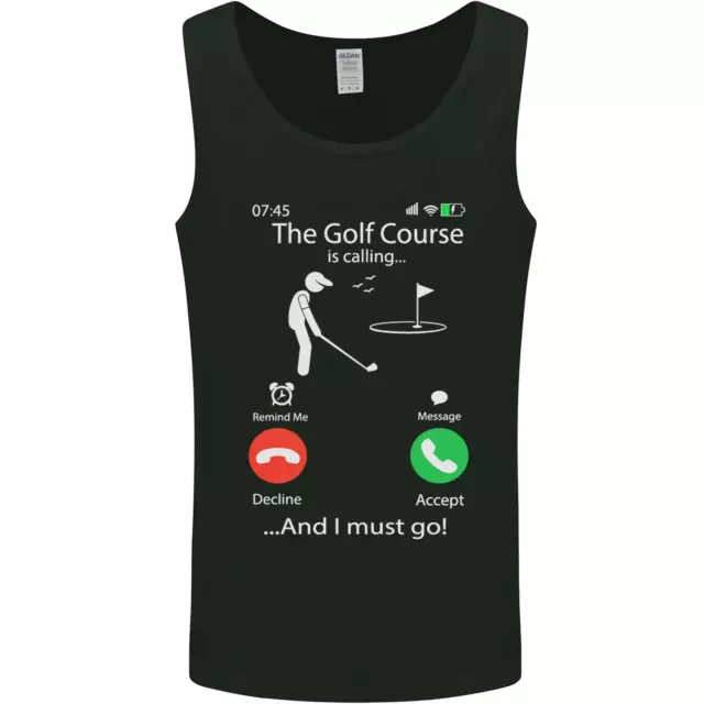 Golf Is Calling Golfer Golfing Funny Mens Vest Tank Top