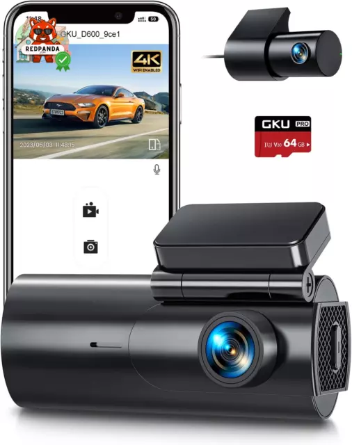 Dash Cam Auto 4K/2.5K: Doppia Wifi, Visione Notturna, Monitoraggio Parcheggio